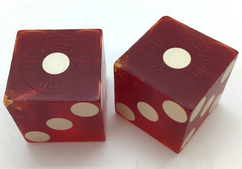 Wilbur Clark's Desert Inn Casino Las Vegas Nevada Red Dice Pair