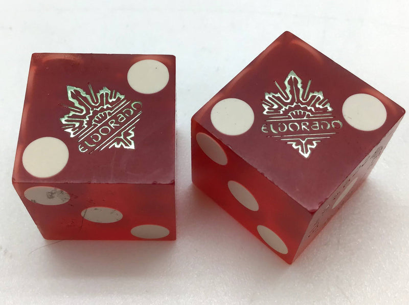 Eldorado Casino Las Vegas Nevada Red Dice Pair