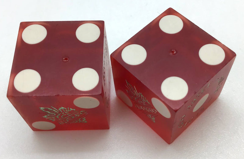 Eldorado Casino Las Vegas Nevada Red Dice Pair