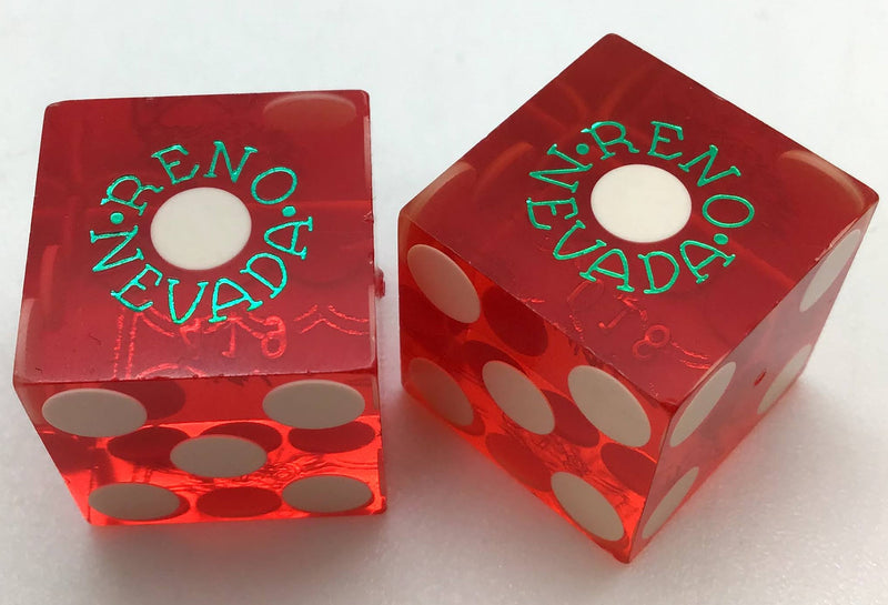 Eldorado Casino Las Vegas Nevada Red Dice Pair