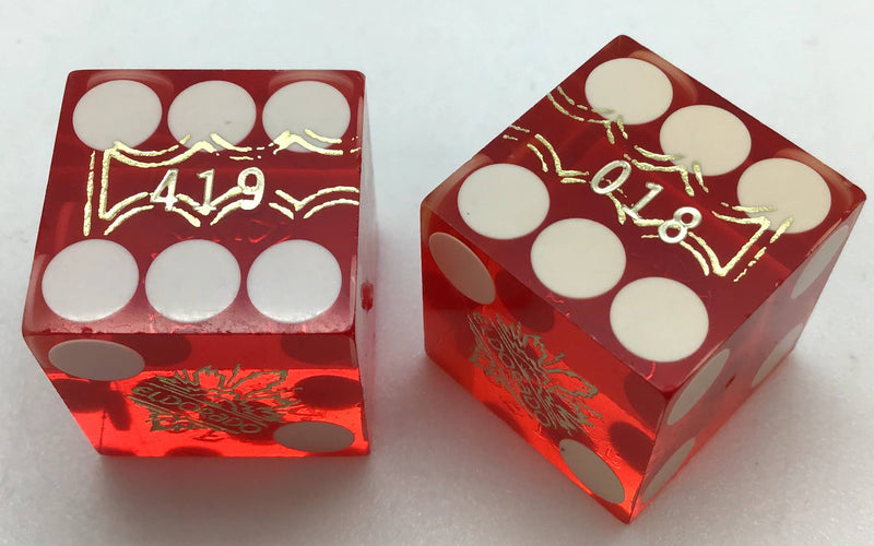 Eldorado Casino Las Vegas Nevada Red Dice Pair