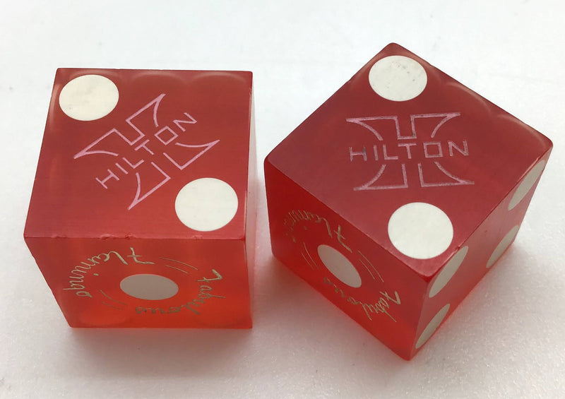 Flamingo Hilton Casino Las Vegas Nevada Red Dice Pair