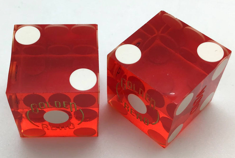 Golden Reno Hotel Reno NV Casino Red Dice Pair