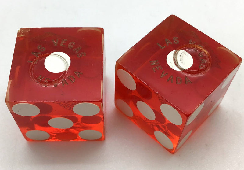 Las Vegas Inn Casino Las Vegas Nevada Dice Pair Red