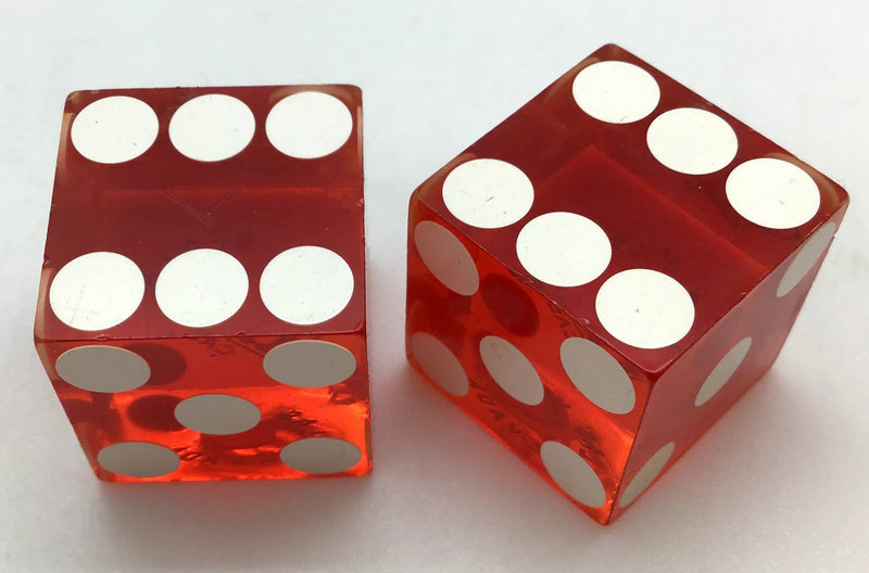 Las Vegas Inn Casino Las Vegas Nevada Dice Pair Red