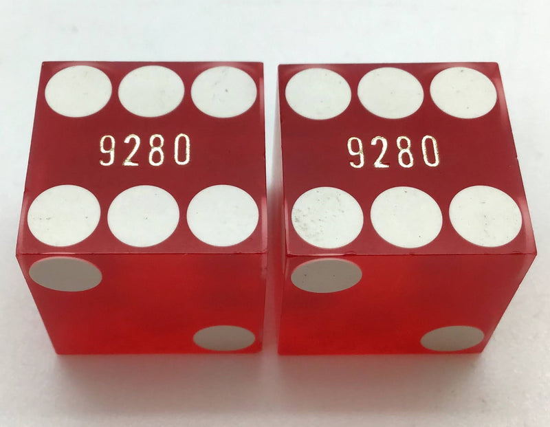 Main Street Station Casino Dice Pair Matching Numbers