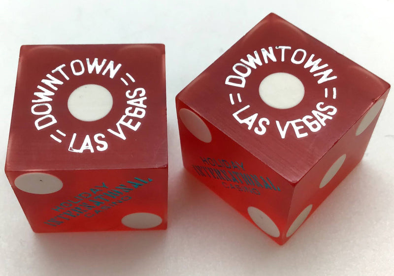 Holiday International Hotel and Casino Las Vegas Nevada Red Dice Pair