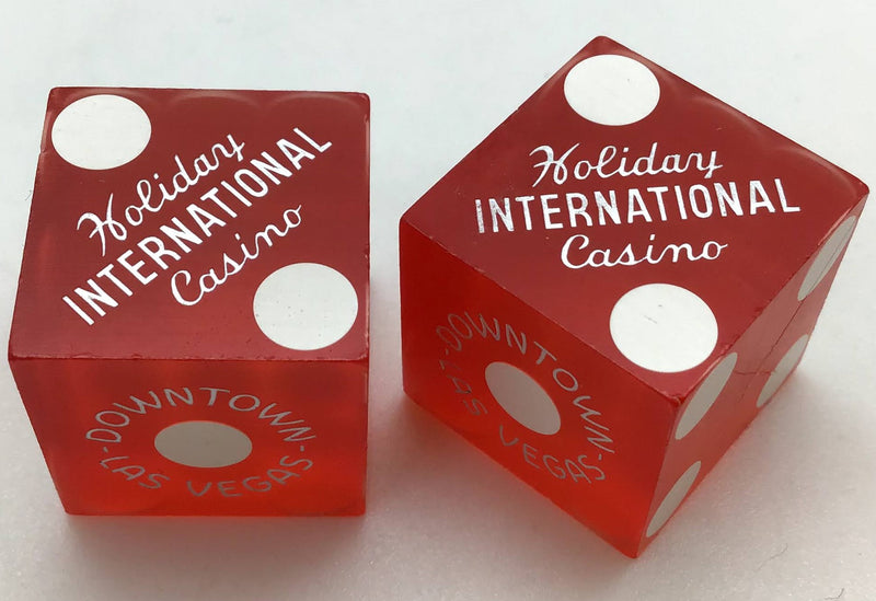 Holiday International Hotel and Casino Las Vegas Nevada Red Dice Pair