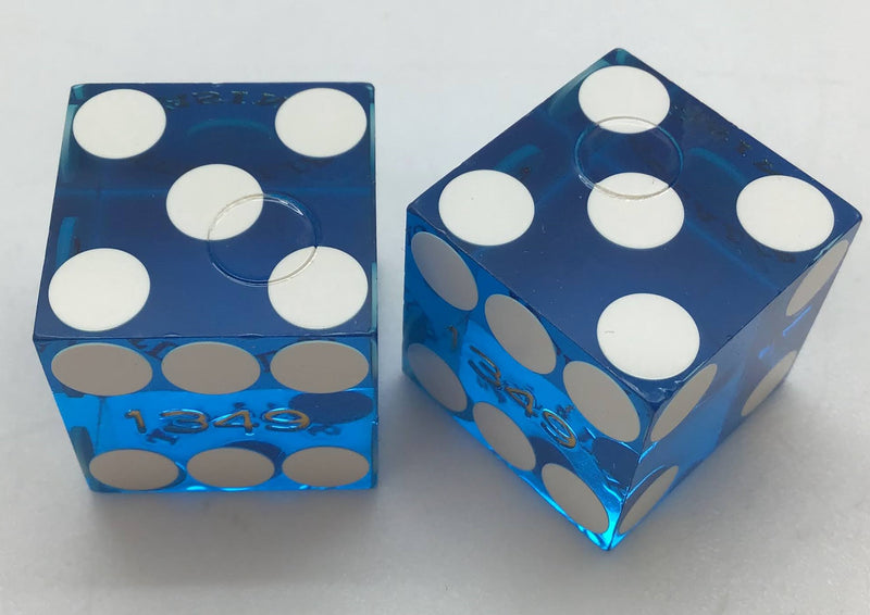 Tulalip Casino Resort Tulalip, Washington Blue Dice Pair Matching Logo