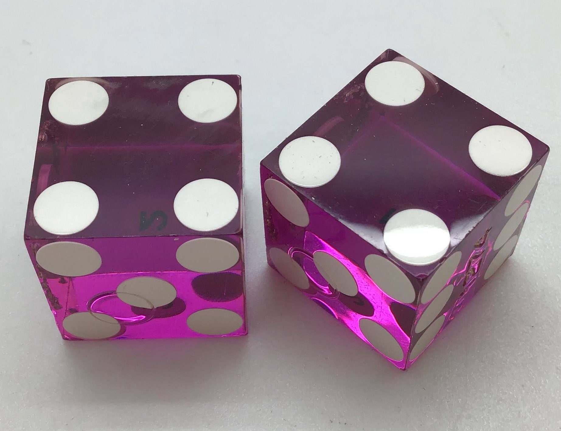 Tulalip Casino Resort Tulalip, Washington Purple Dice Pair Matching Logo