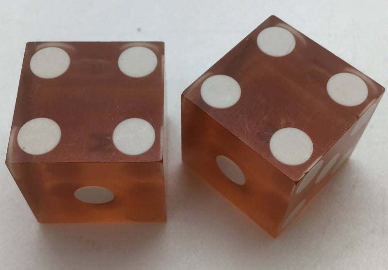 Pioneer Hotel Red Dice Pair Matching Logo