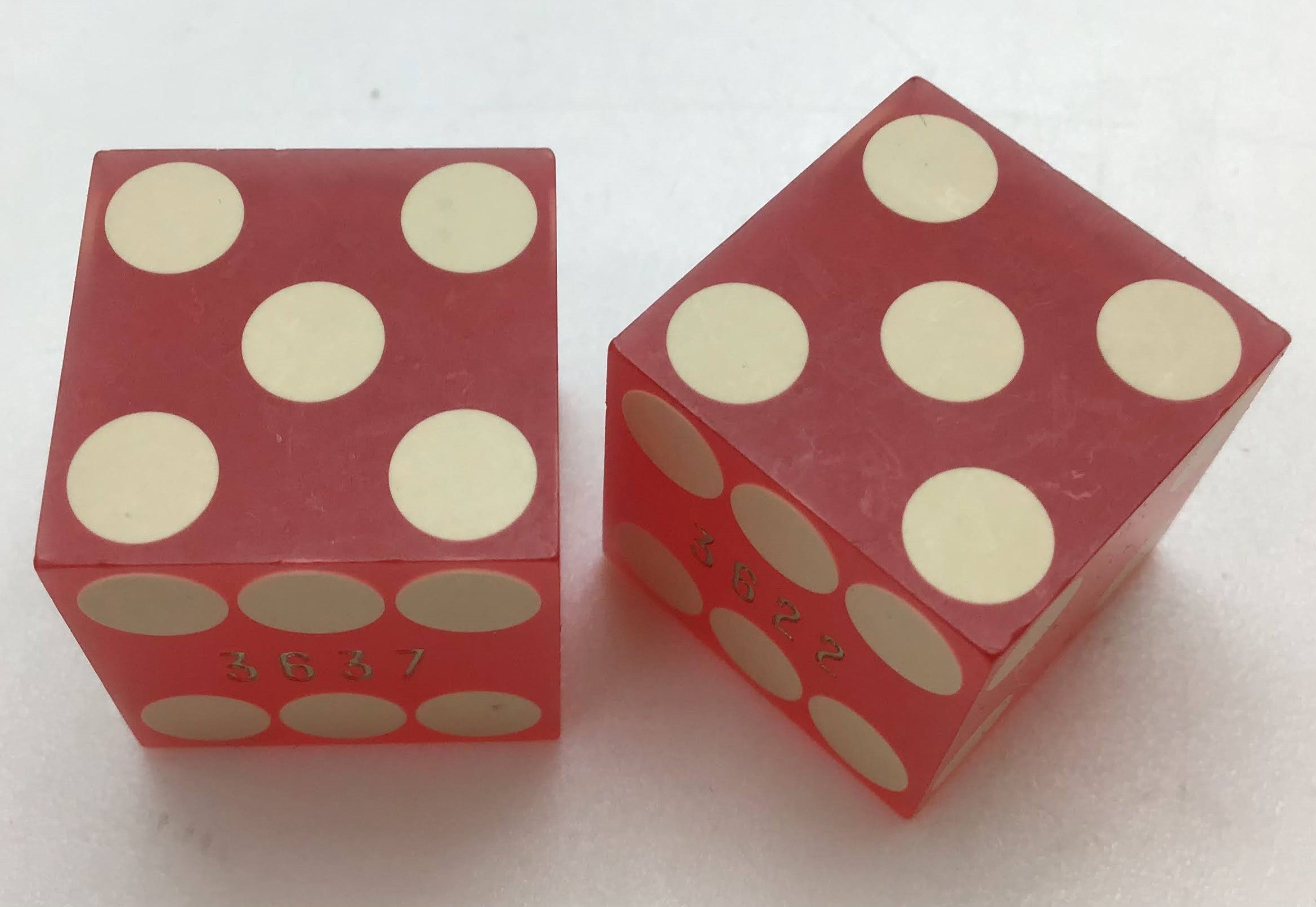 Union Plaza Casino Las Vegas, Nevada Red Dice Pair Matching Logo