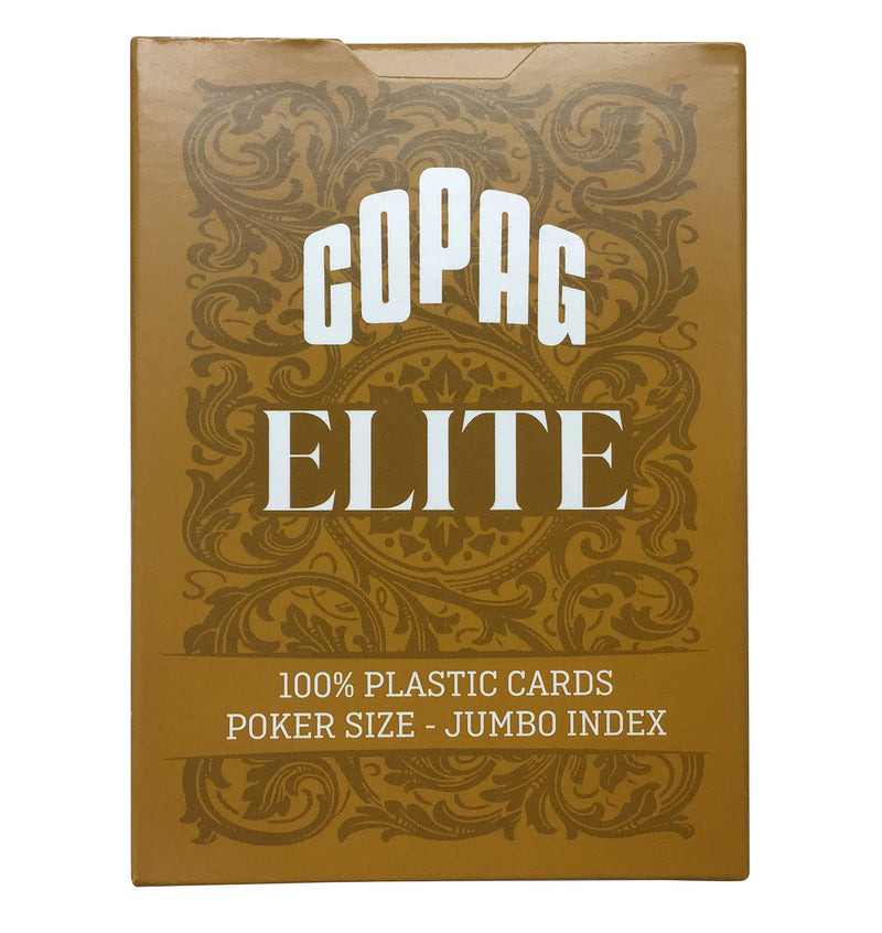 Copag Elite 100% Plastic Single Deck Poker Size Jumbo Index