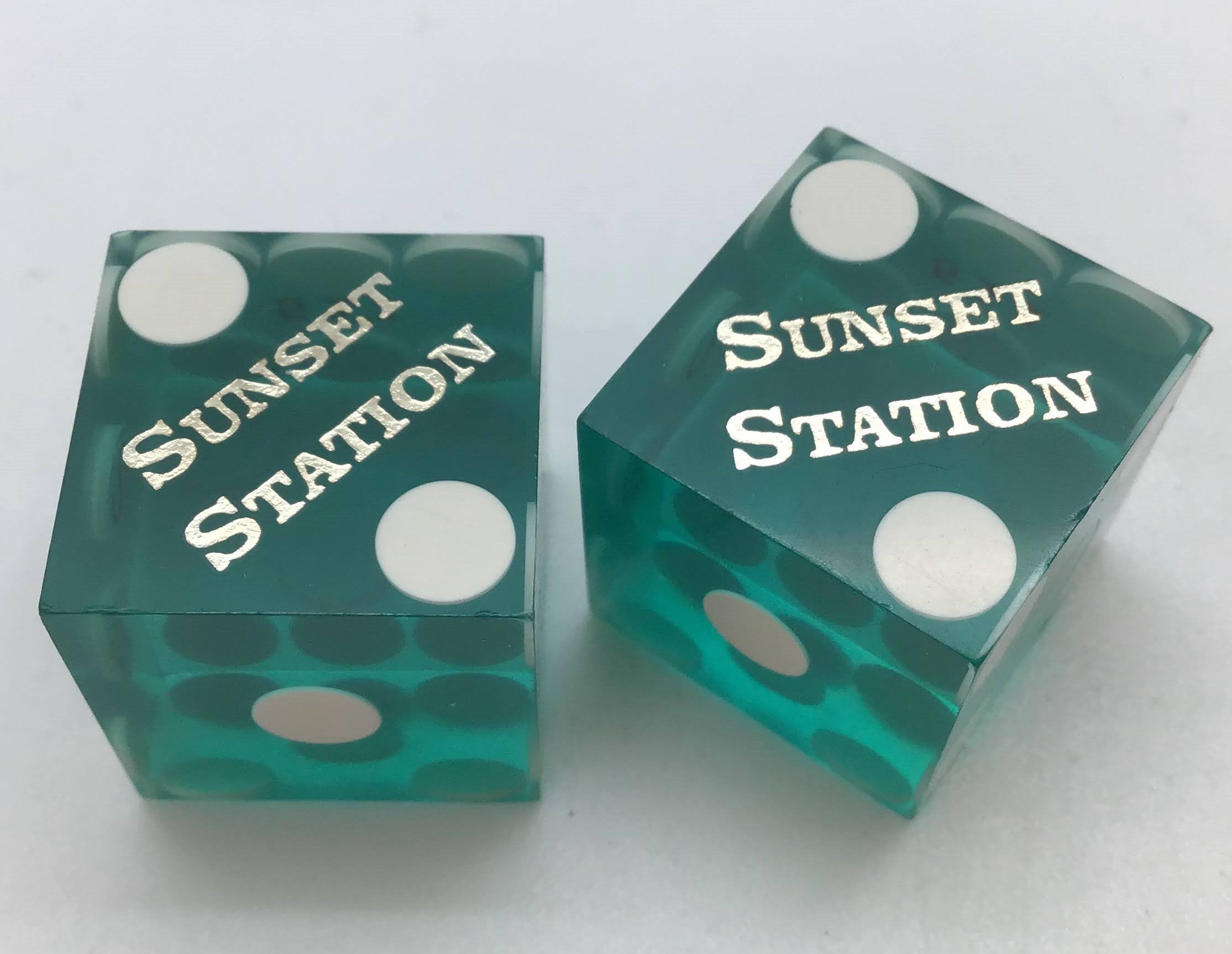 Sunset Station Casino Pair of Dice Matching Las Vegas Nevada