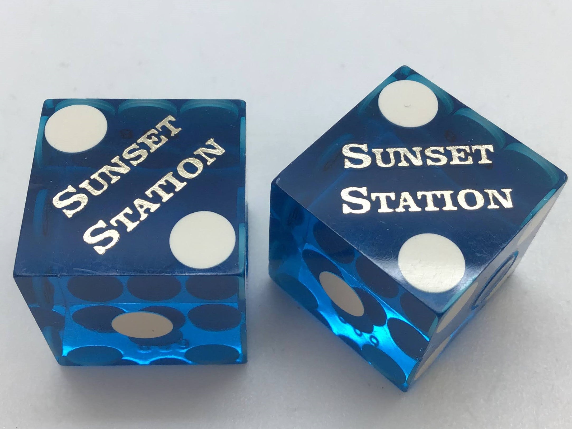 Sunset Station Casino Pair of Dice Matching Las Vegas Nevada