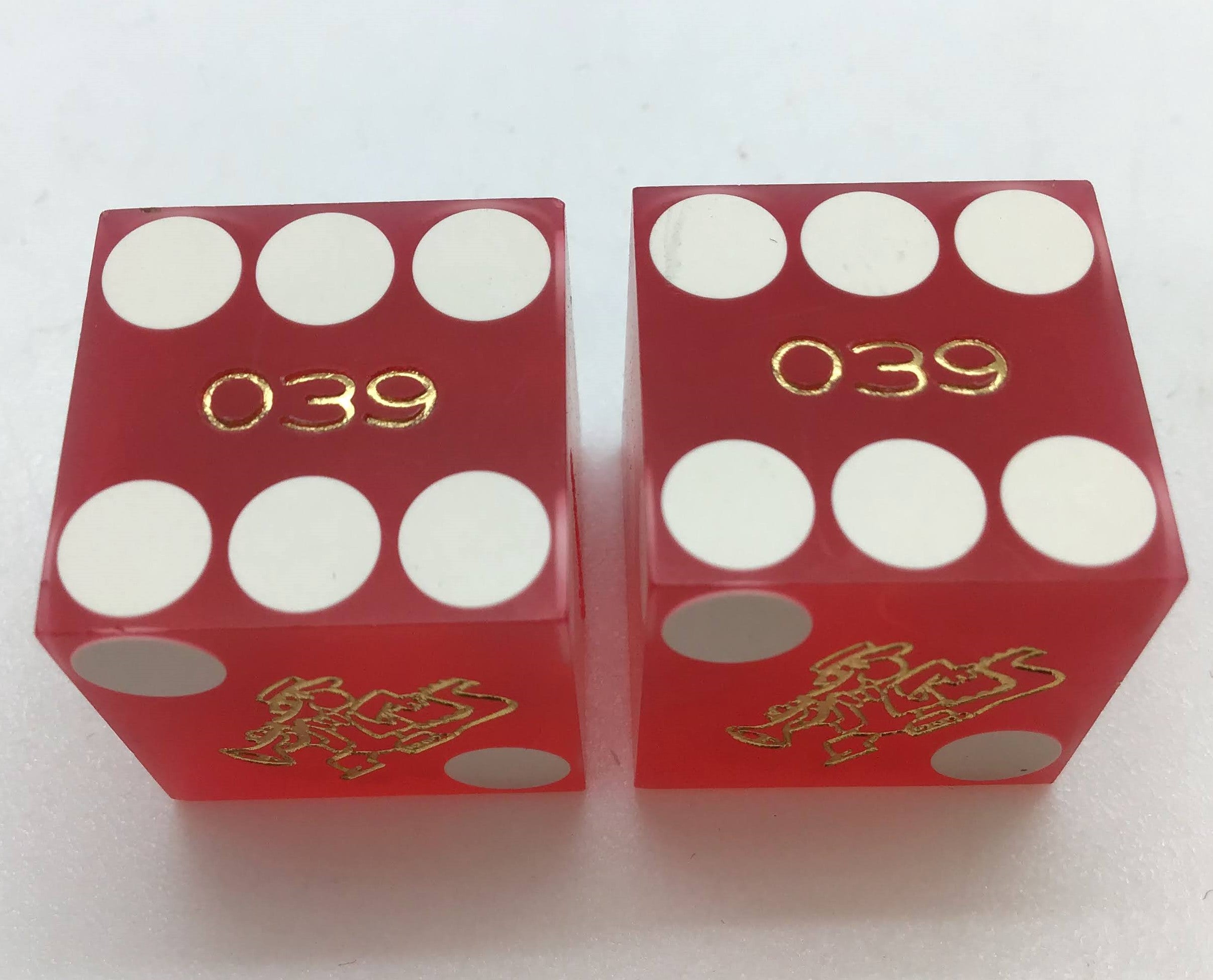 Orleans Casino Las Vegas Used Dice With Matching Numbers, Pair