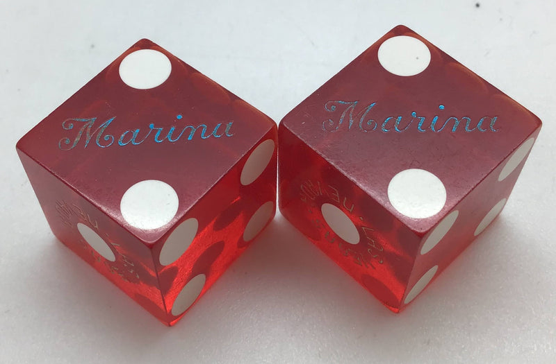 Marina Casino Las Vegas Nevada Dice Pair Red