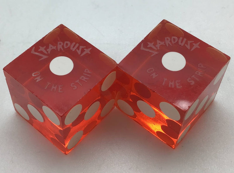 Stardust Hotel & Casino Las Vegas, Nevada Red Dice Pair