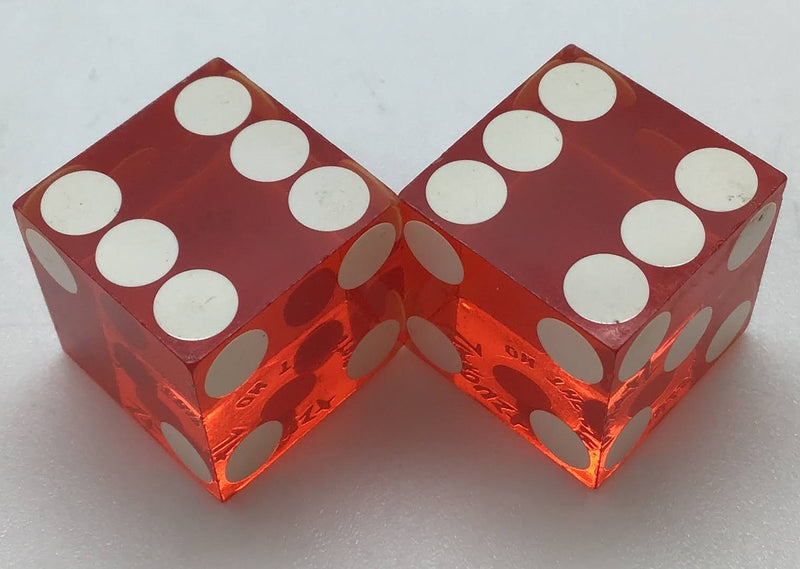 Stardust Hotel & Casino Las Vegas, Nevada Red Dice Pair