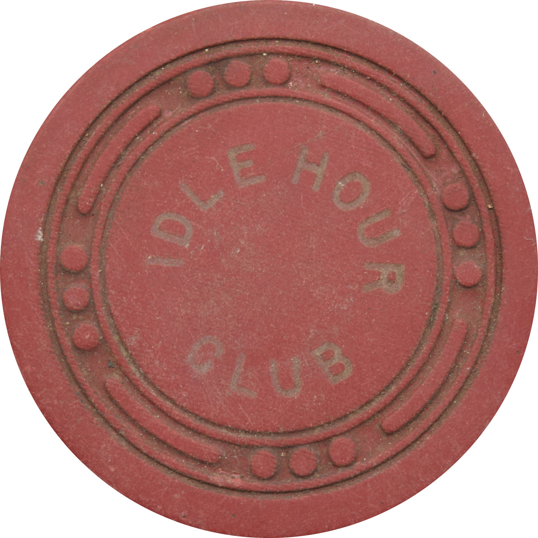 Idle Hour Club Illegal Casino Galveston Texas Red Chip