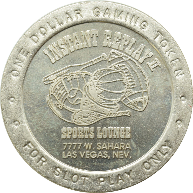 Instant Replay II Sports Lounge Las Vegas Nevada $1 Token 1994