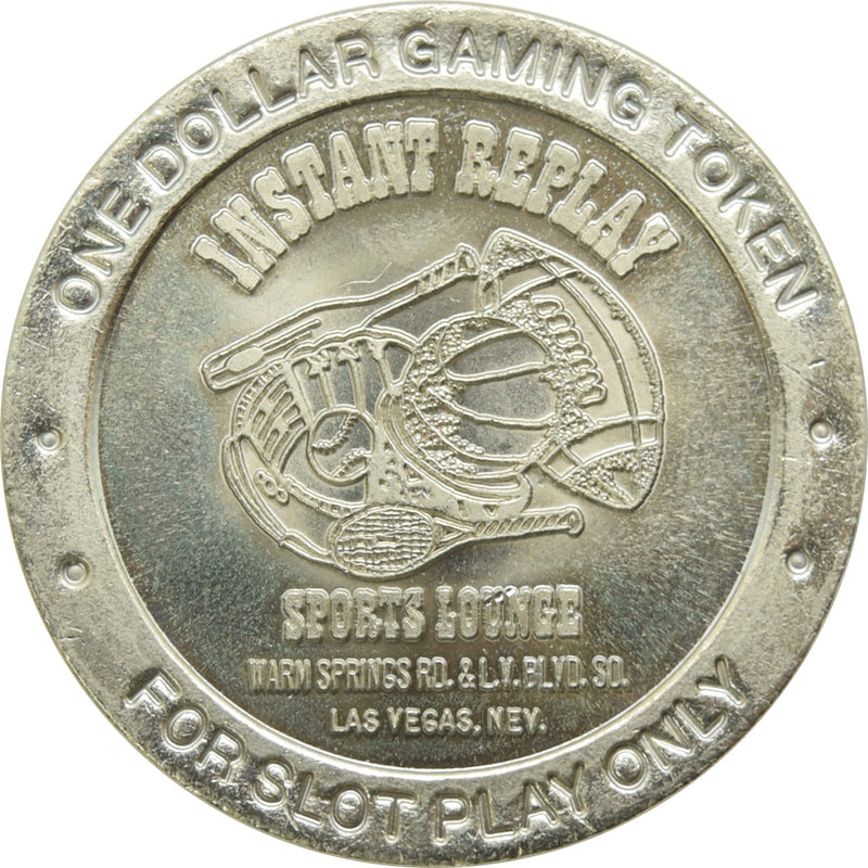 Instant Replay Sports Lounge Las Vegas NV $1 Token 1991