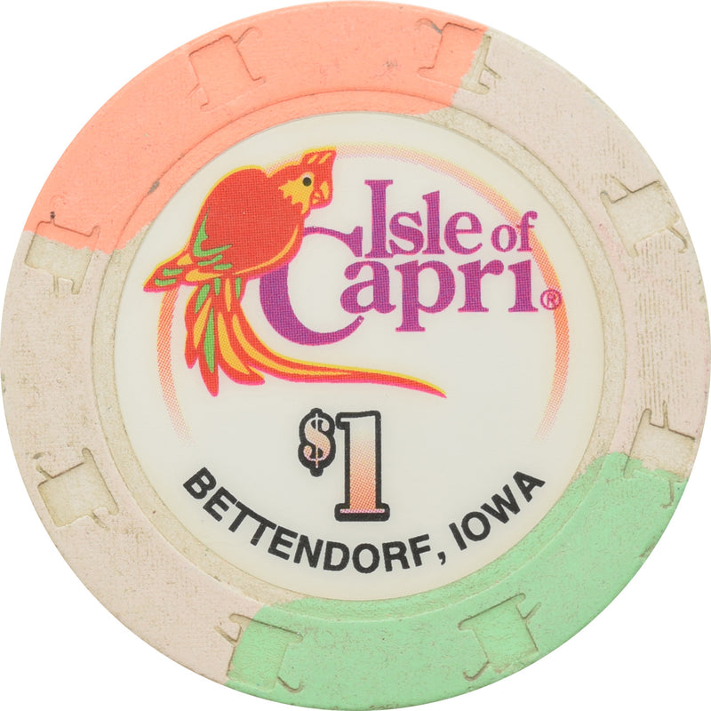 Isle of Capri Casino Bettendorf IA $1 Chip