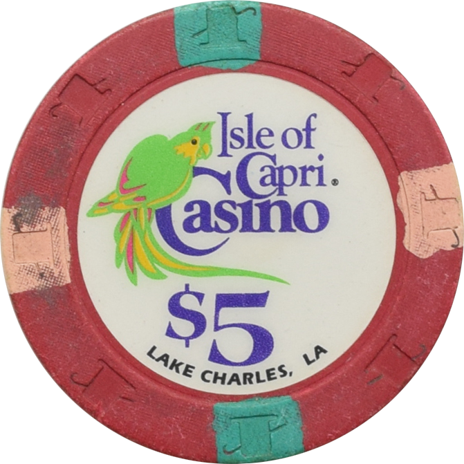 Isle of Capri Casino Lake Charles Louisiana $5 Chip