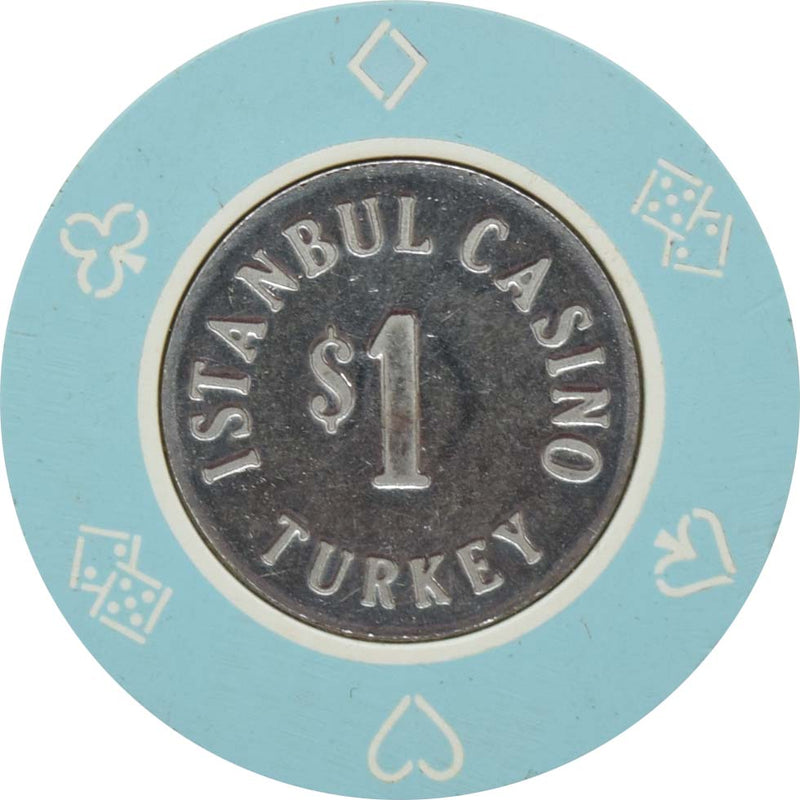 Istanbul Casino Turkey $1 Coin Inlay Chip