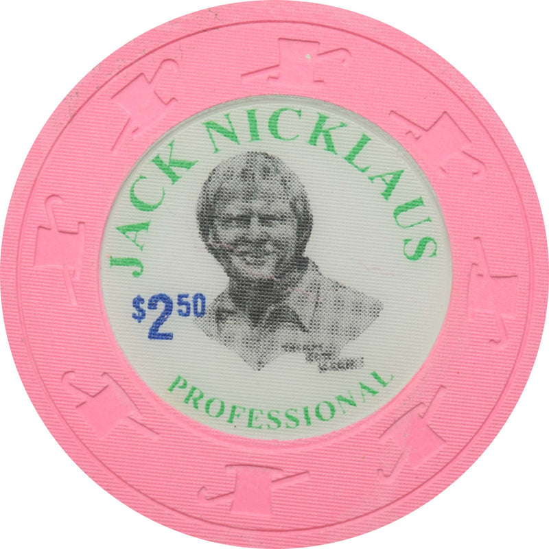 Jack Nicklaus $2.50 Pink Paulson Fantasy Chip