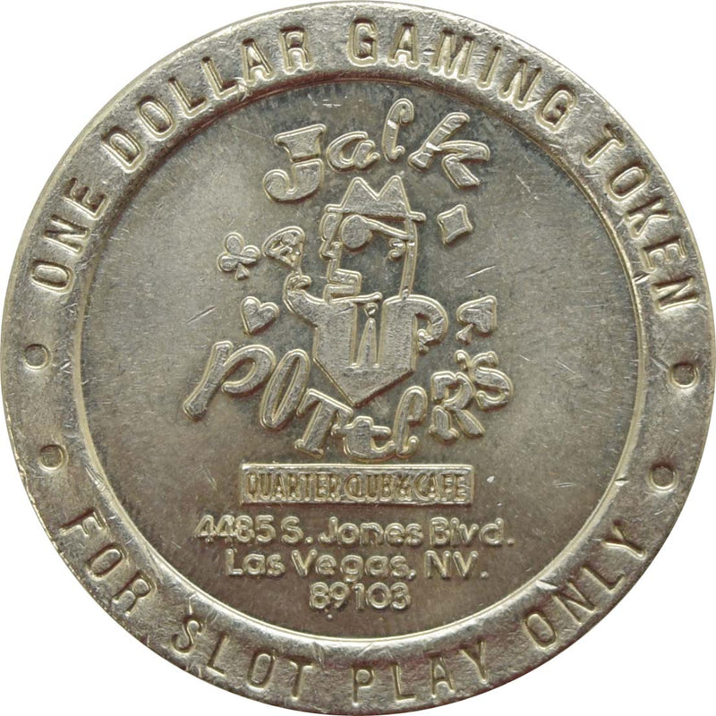 Jack Potter's Quarter Club Casino Las Vegas Nevada $1 Token 1995