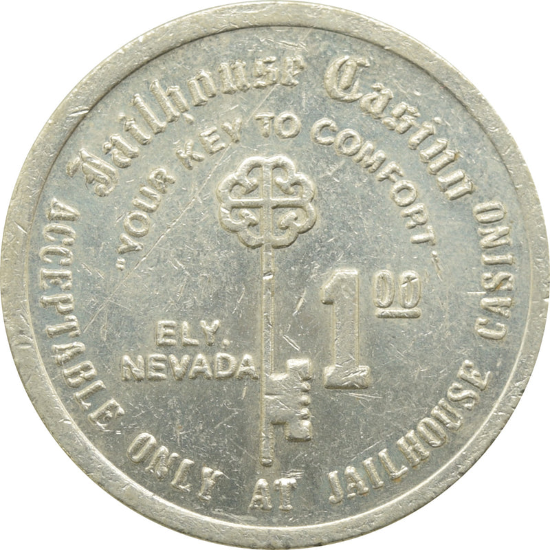 Jailhouse Casino Ely NV $1 Token 1981