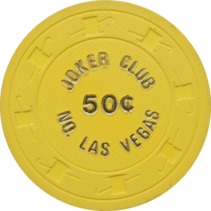 Joker Club Casino North Las Vegas Nevada 50 Cent Chip 1973