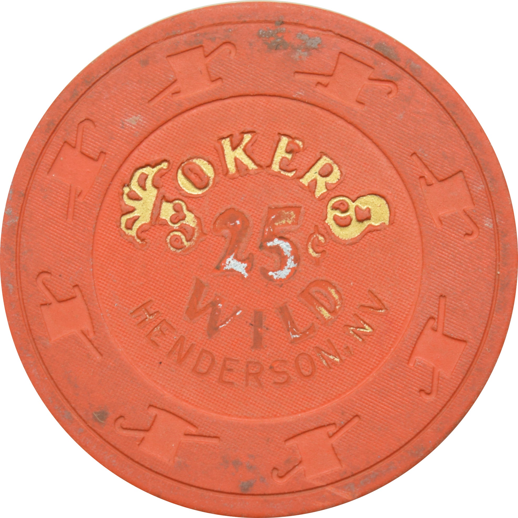 Jokers Wild Casino Henderson Nevada  25 Cent Chip 1993