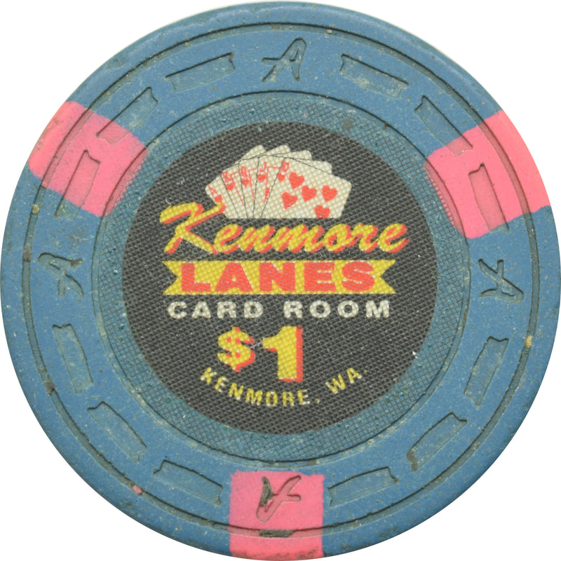 Kenmore Lanes Casino Kenmore Washington $1 Chip