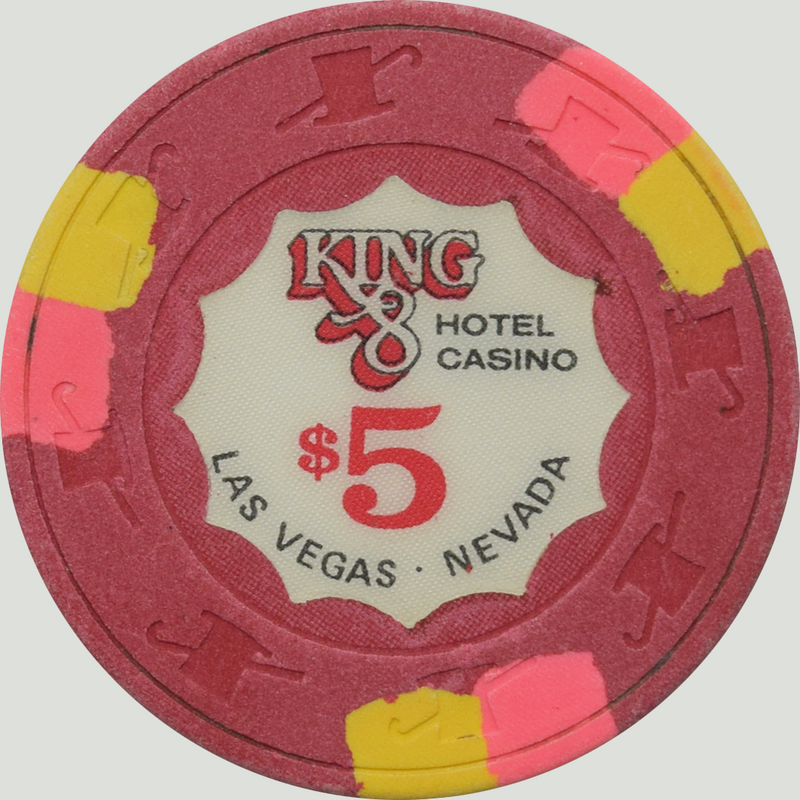 King 8 Casino Las Vegas Nevada $5 Chip 1980s