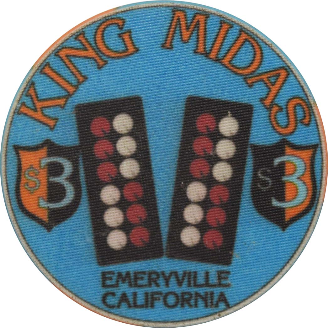 King Midas Casino Emeryville California $3 Chip