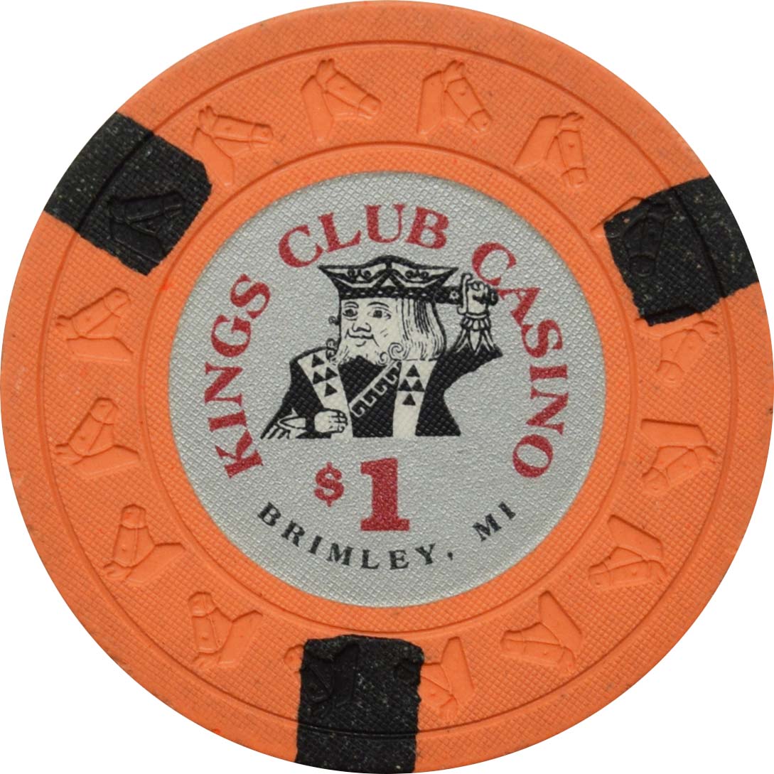 Kings Club Casino Brimley Michigan $1 Chip