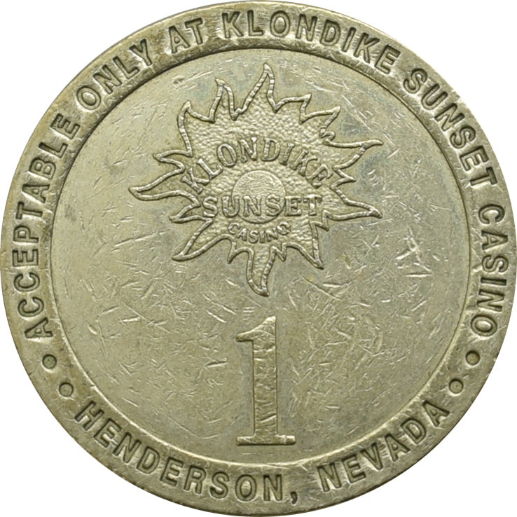 Klondike Sunset Casino Henderson NV $1 Token 1999