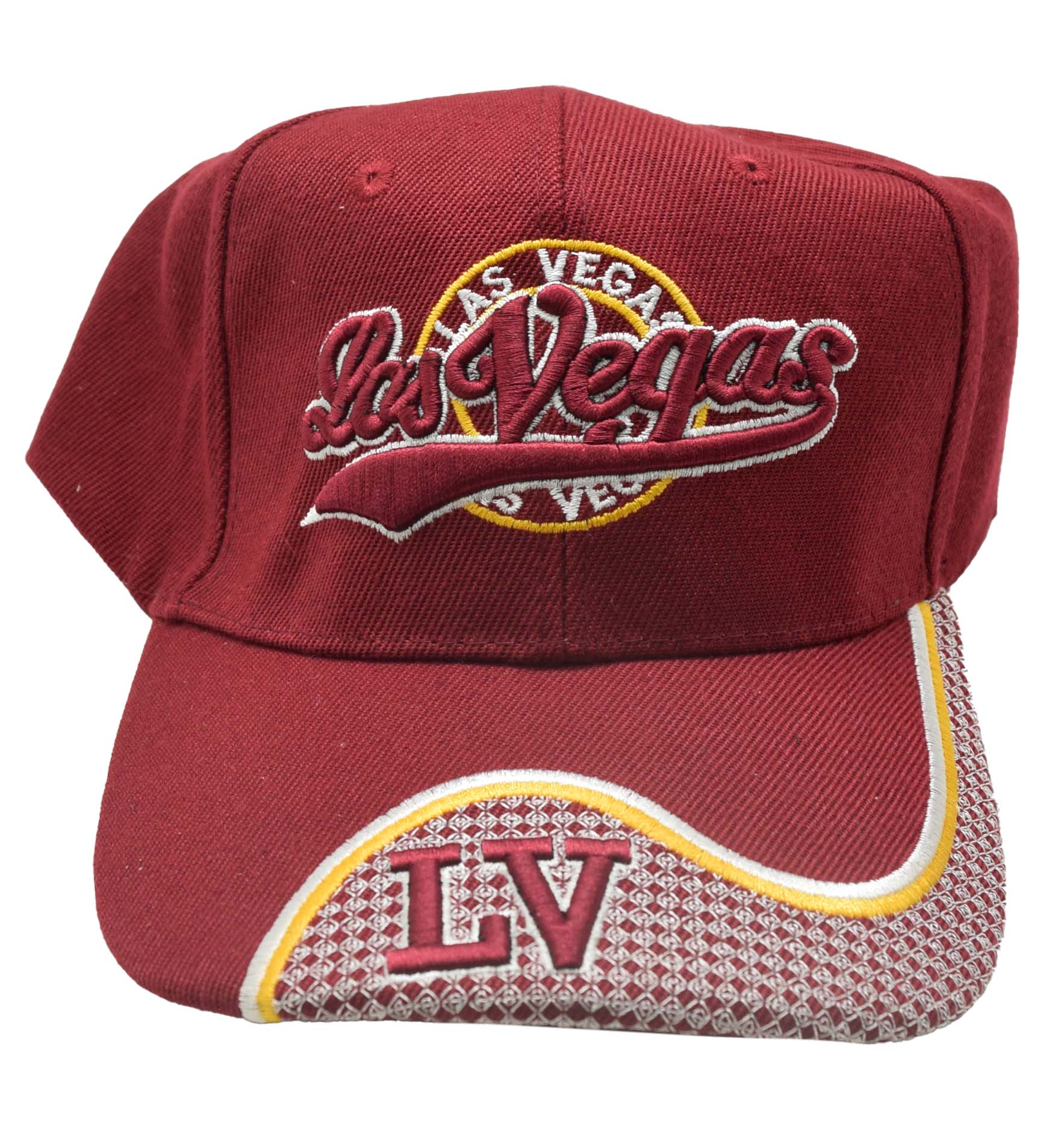 Las Vegas Cursive Script with Pattern Hat