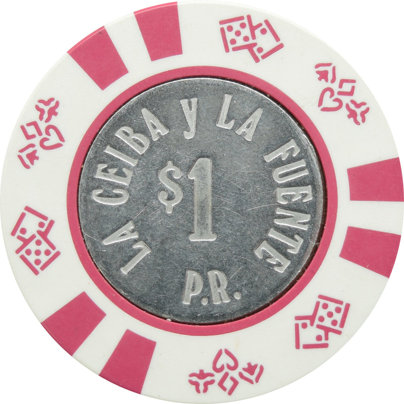 La Ceiba y La Fuente Casino San Juan Puerto Rico $1 Chip