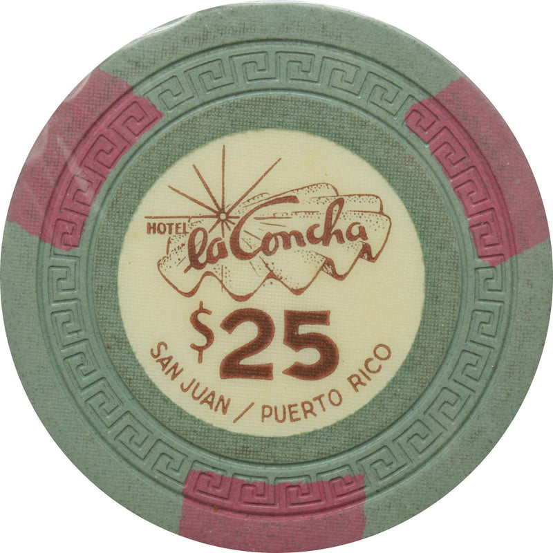 La Concha Casino San Juan Puerto Rico $25 Chip