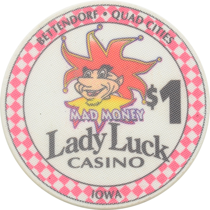 Lady Luck Casino Bettendorf IA $1 Chip