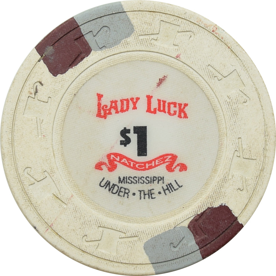 Lady Luck Casino Natchez Mississippi $1 Chip