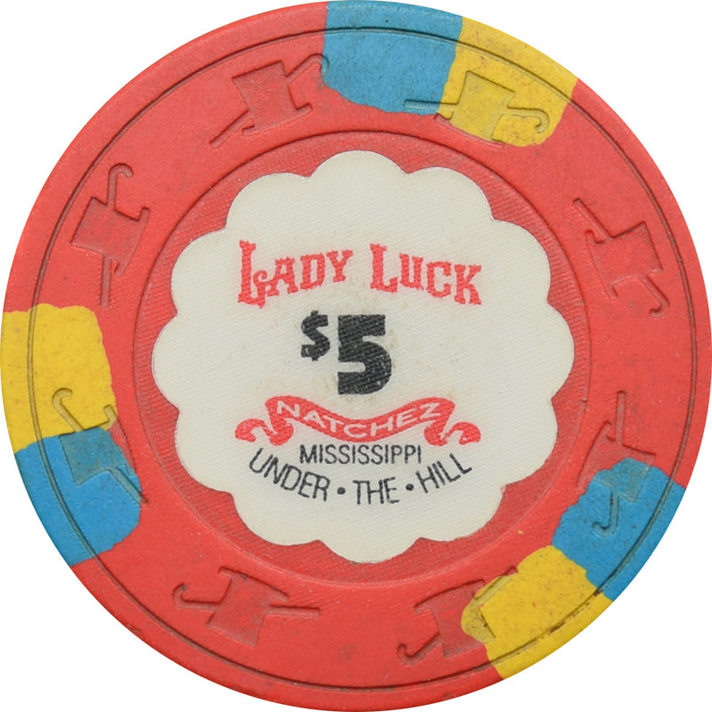 Lady Luck Casino Natchez Mississippi $5 Chip