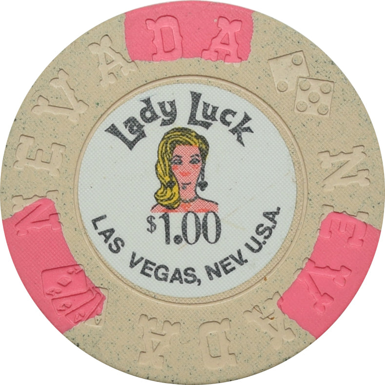 Lady Luck Casino Las Vegas Nevada $1 Chip 1973