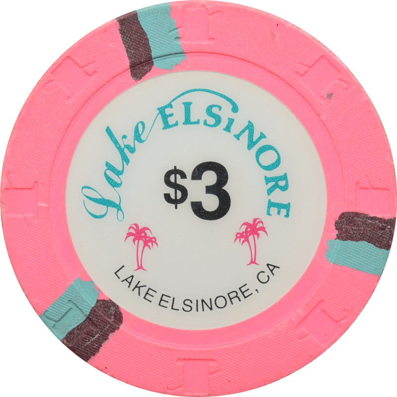 Lake Elsinore Casino Lake Elsinore California $3 Chip