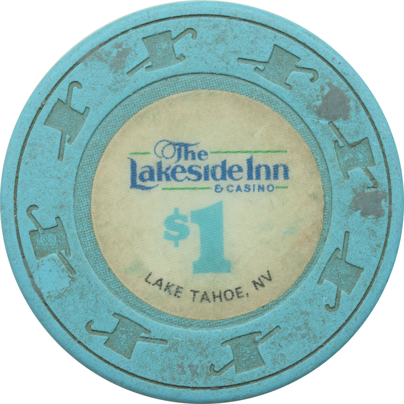 Lakeside Inn Casino Lake Tahoe NV $1 Chip 1985