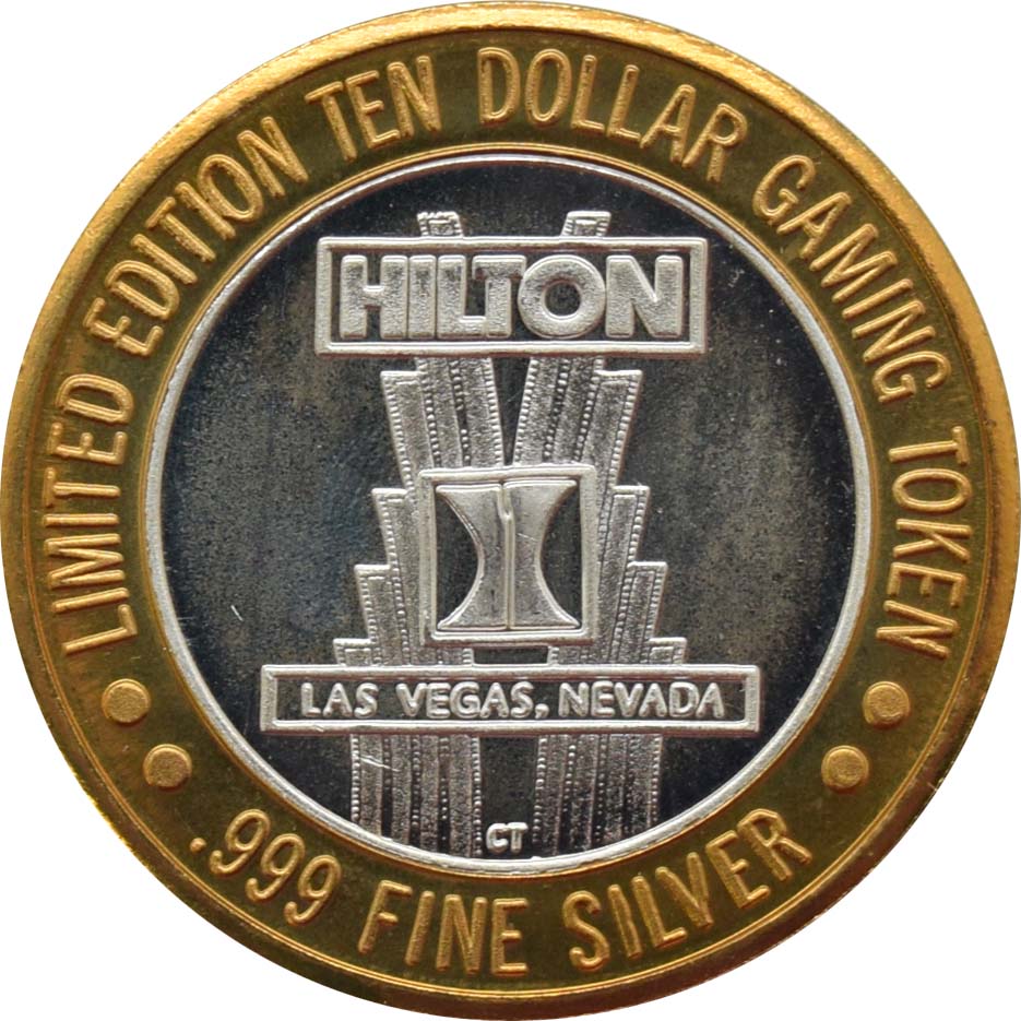 Las Vegas Hilton Casino Las Vegas "Starlight Express Poppa" $10 Silver Strike .999 Fine Silver 1997