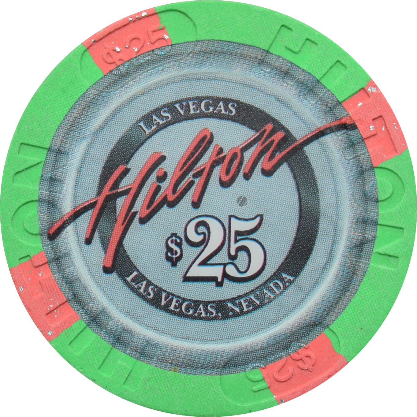 Las Vegas Hilton Casino Las Vegas Nevada $25 Chip 1999